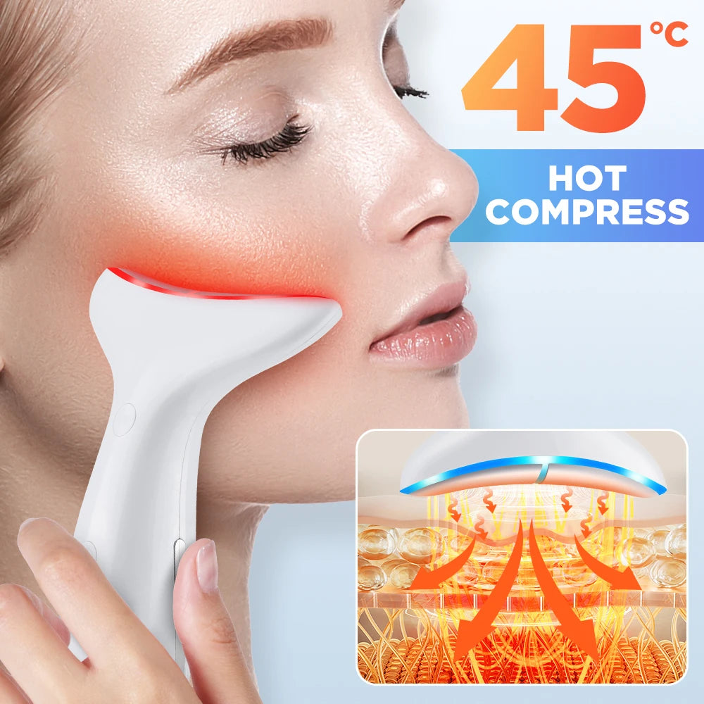 LED Facial and Neck Skin Tightening and Rejuvenation Massager