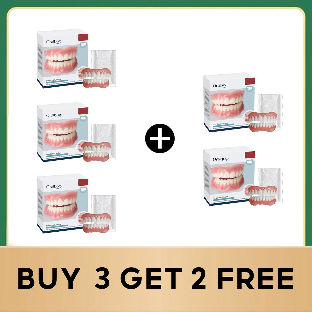 Soft Silicone Denture Kit for Tooth Gap Repair and Natural Smile Restoration