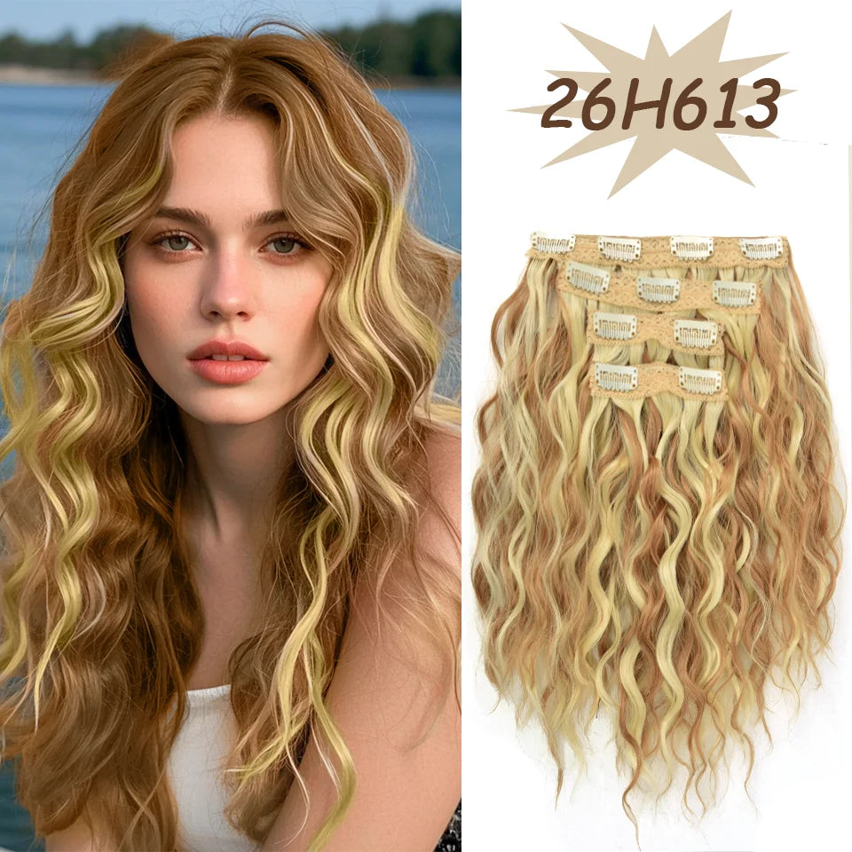 12-Inch Wavy Clip-In Hair Extensions for Daily Volume - 9