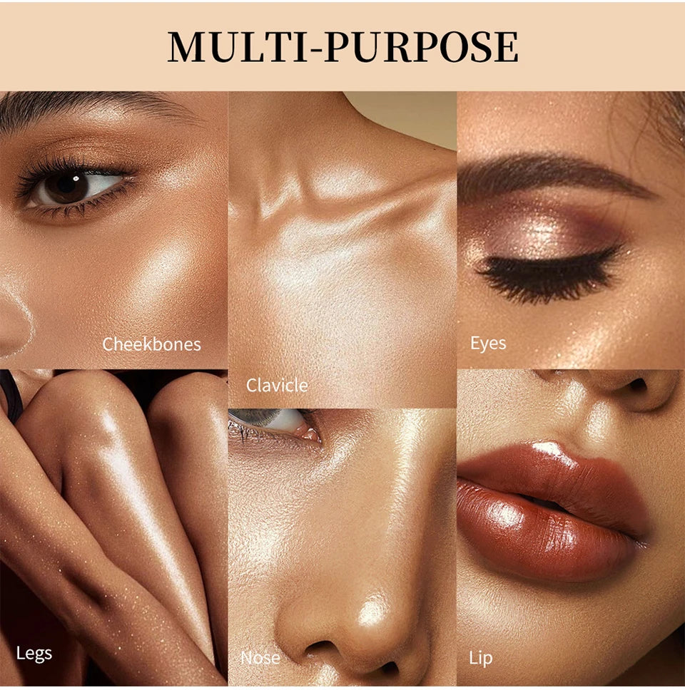 Silky Smooth Highlighter Powder for a Radiant Glass Skin Glow Finish