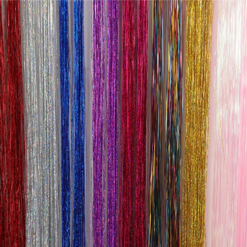 Sparkling Rainbow Hair Tinsel Strands for Instant Glamour and Style - 5