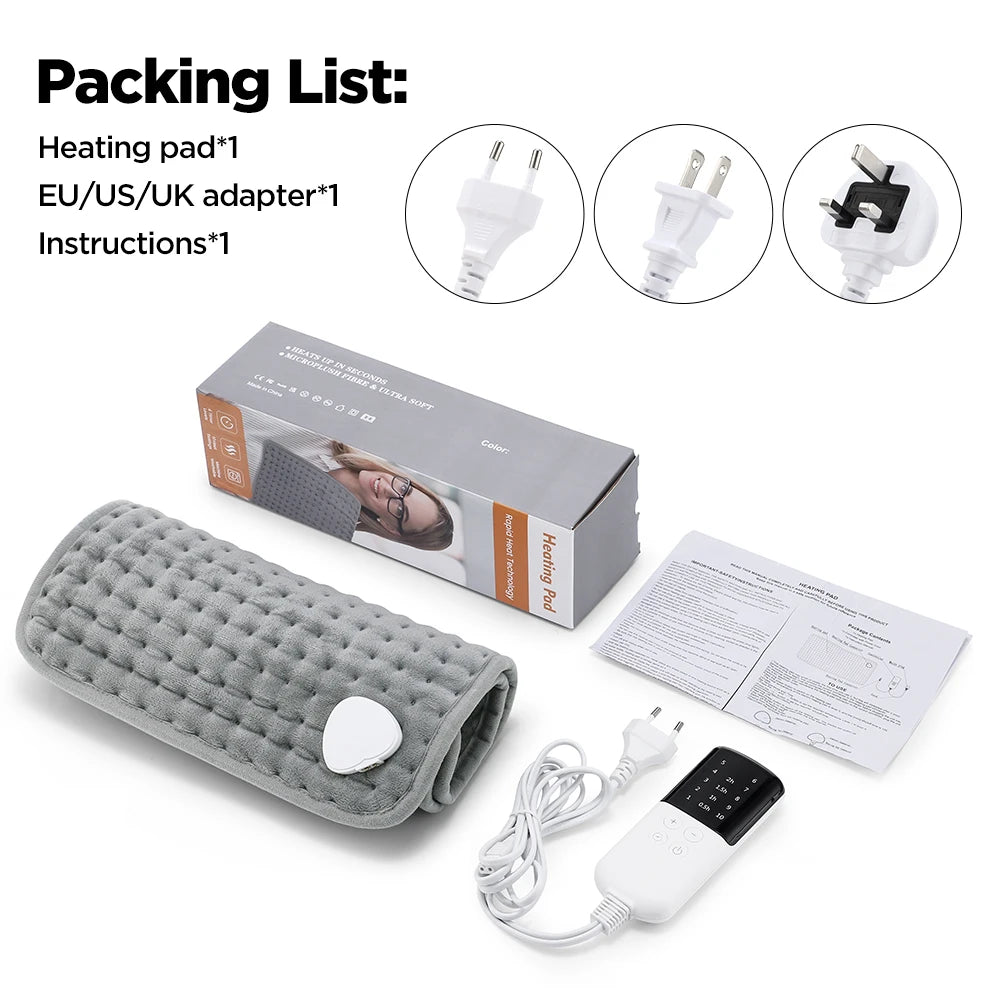 Electric Heating Pad for Muscle Pain Relief and Full Body Warming