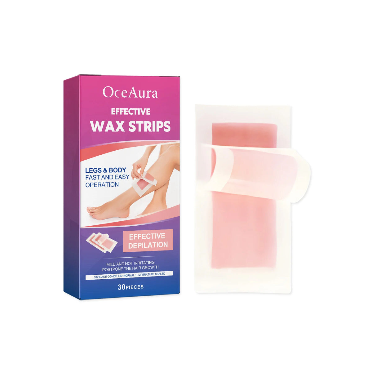Pain-Free Full Body Hair Removal Wax Strips for Smooth Skin