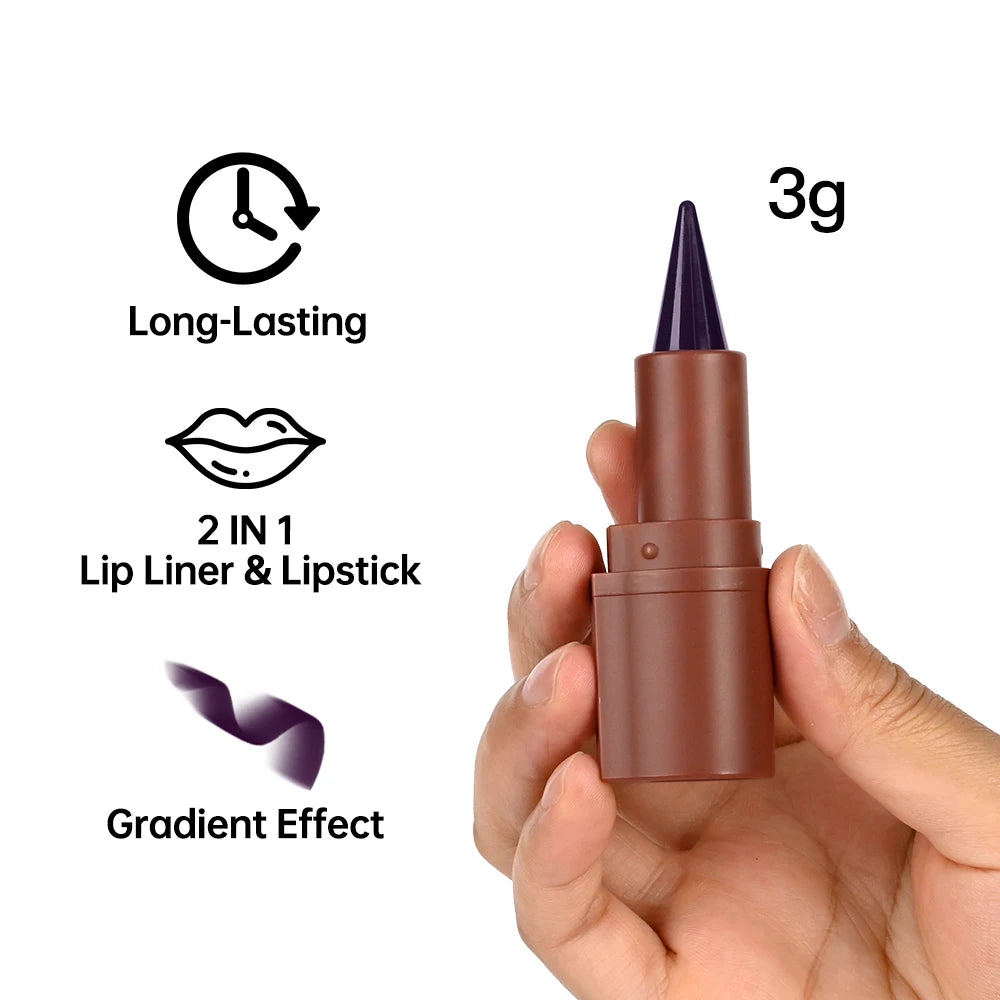 Waterproof Long-Lasting Lip Liner Pencil for Defined Contoured Lips - 4