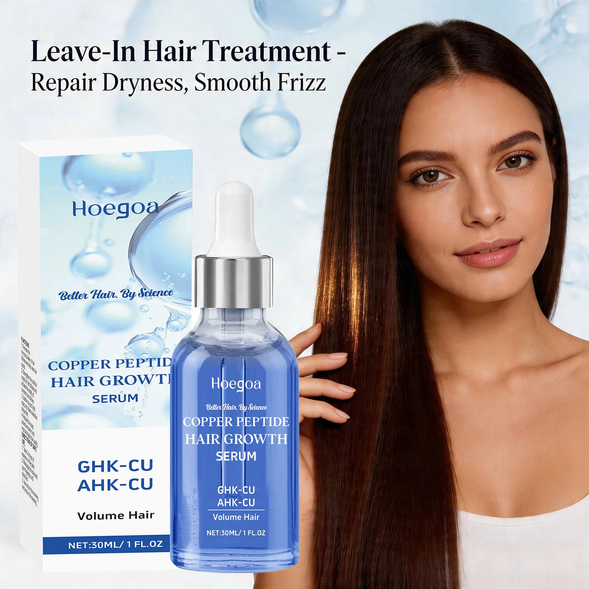 Copper Peptide Hair Growth Serum for Damaged and Thinning Hair