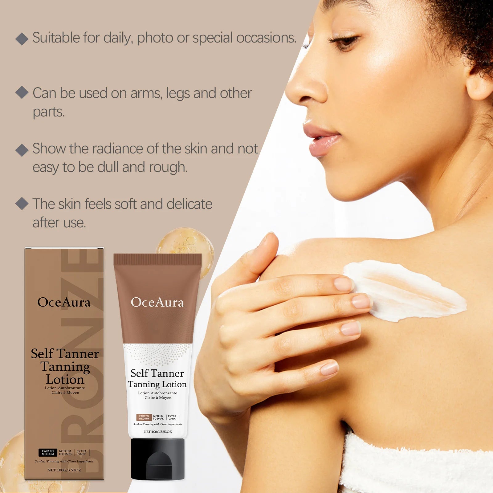Gradual Sunless Tanning Lotion for a Natural Bronze Glow - 11