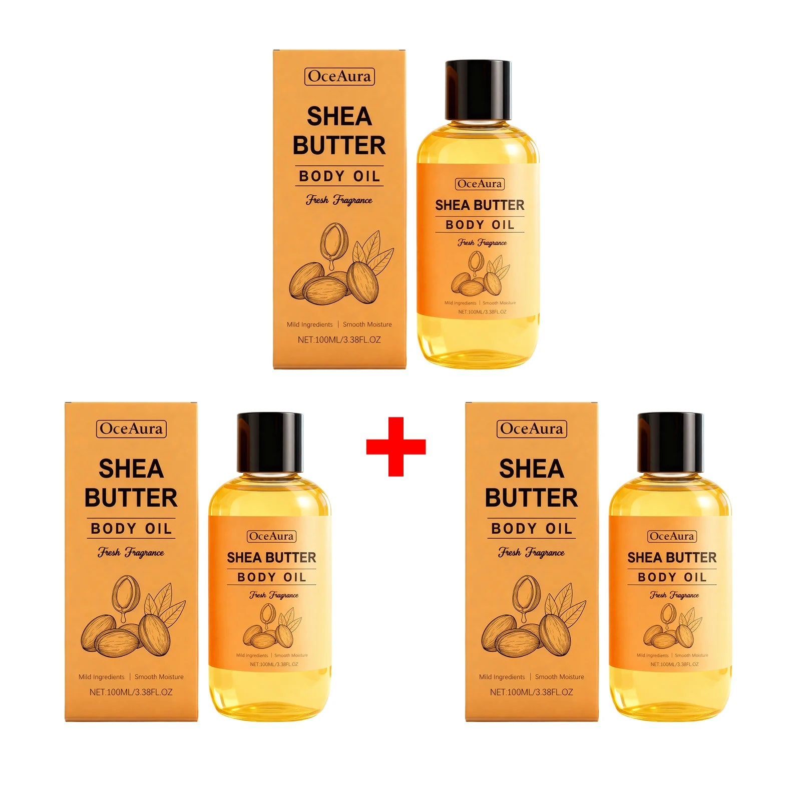 Shea Butter Nourishing Body Oil for Dry Skin Hydration - 18