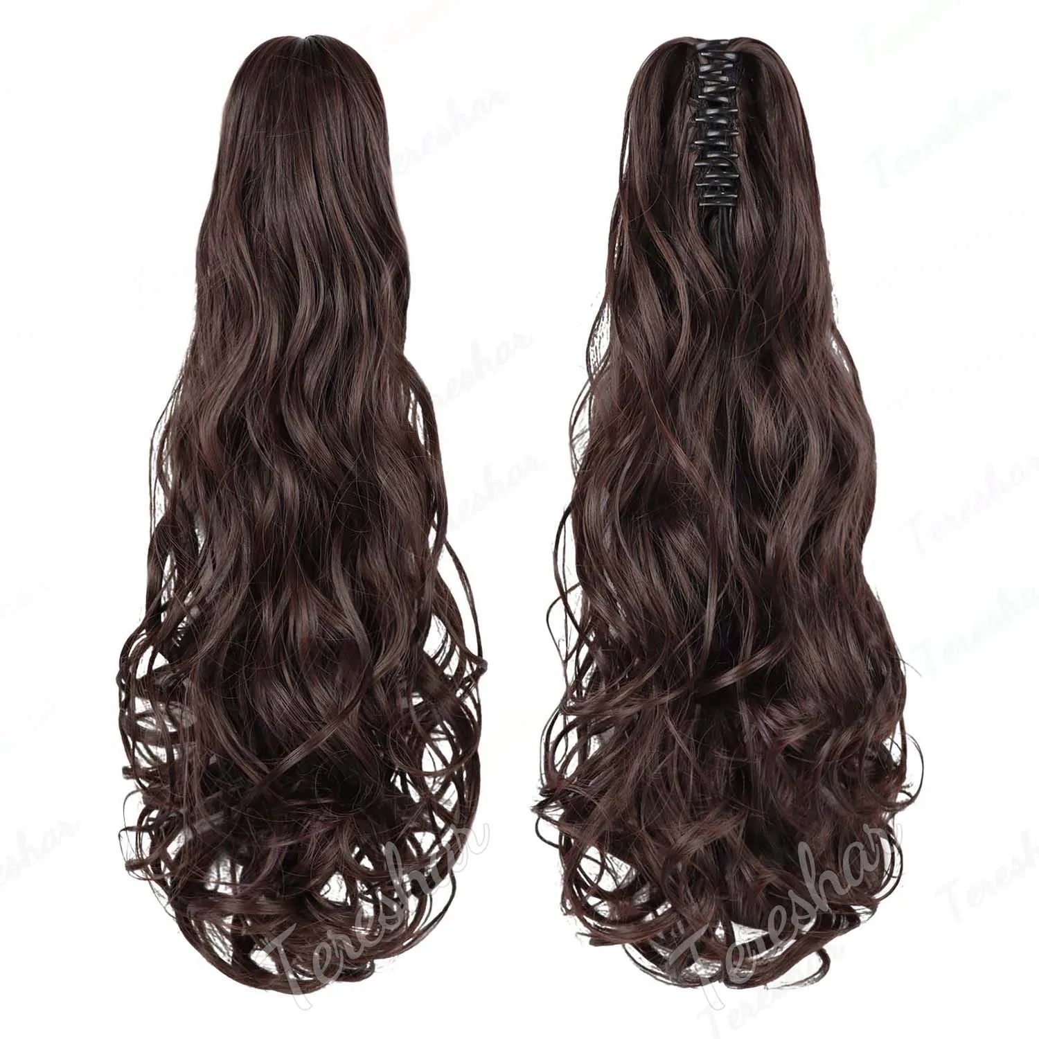 Wavy Claw Clip Ponytail Extension for Instant Volume and Length - 17
