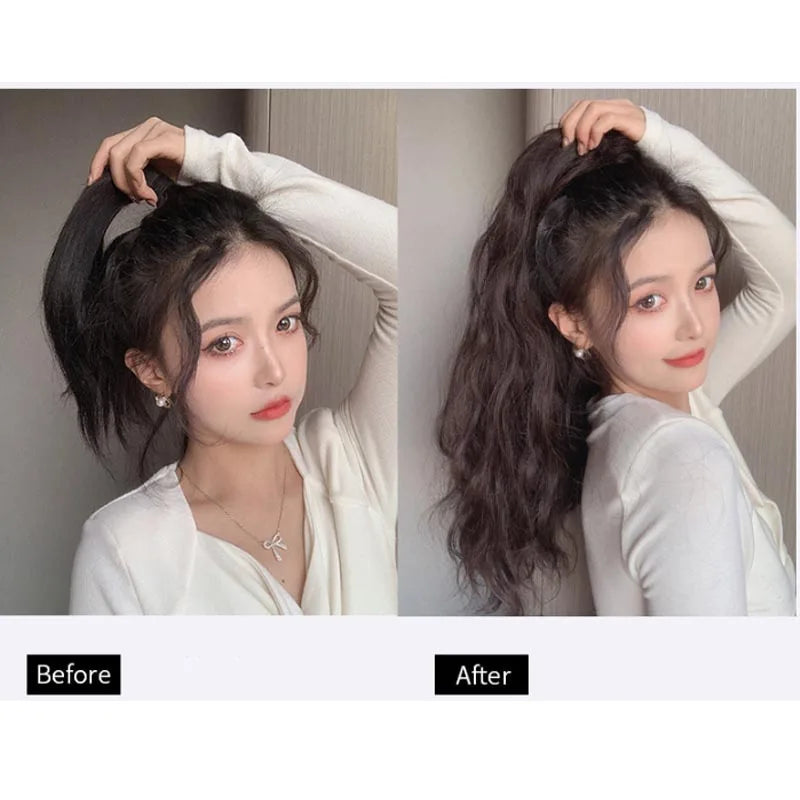 20-Inch Long Curly Claw Clip Ponytail Hair Extension - 6