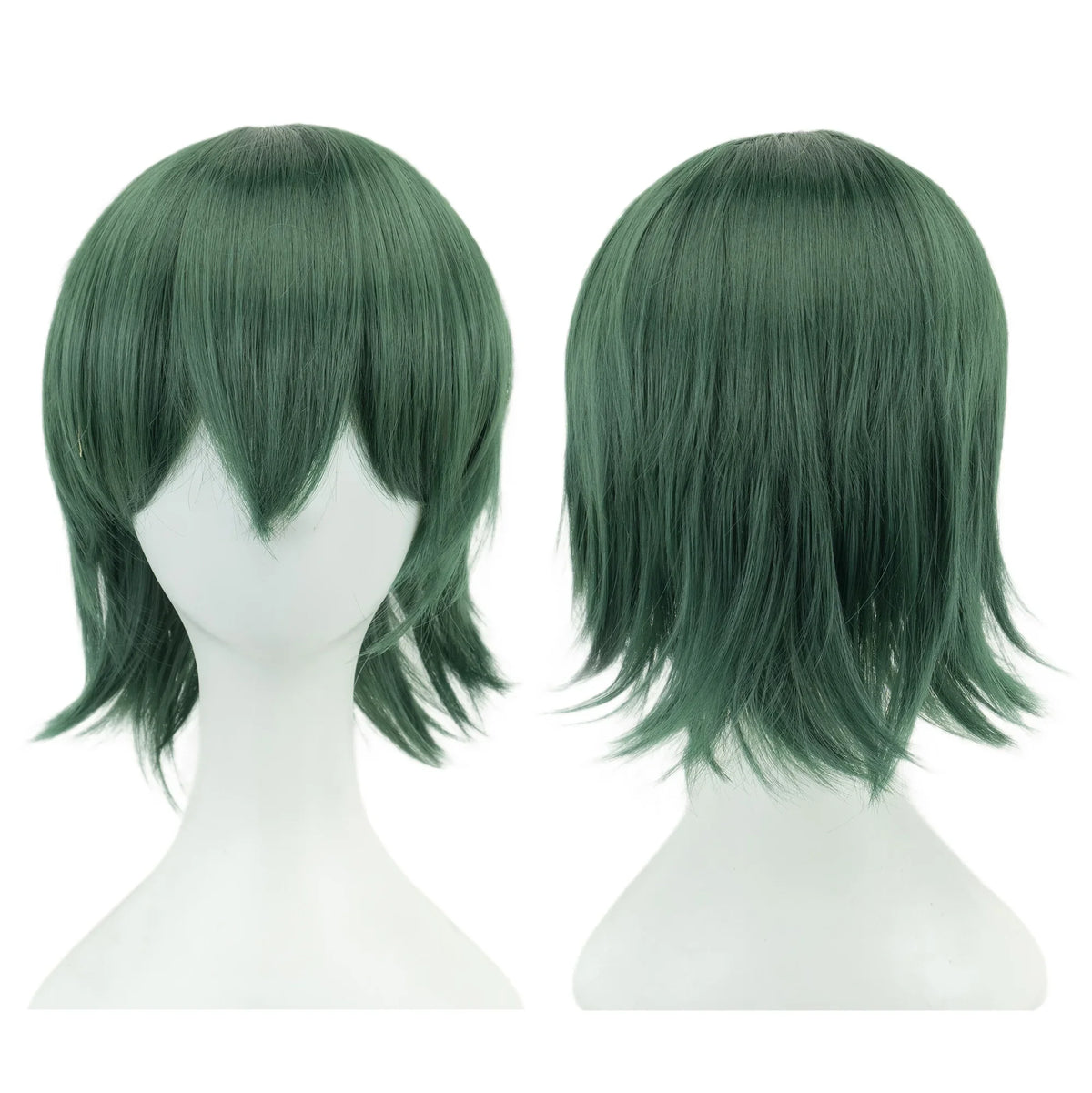 Short Curly Cosplay Bob Wig with Bangs for Costume Parties