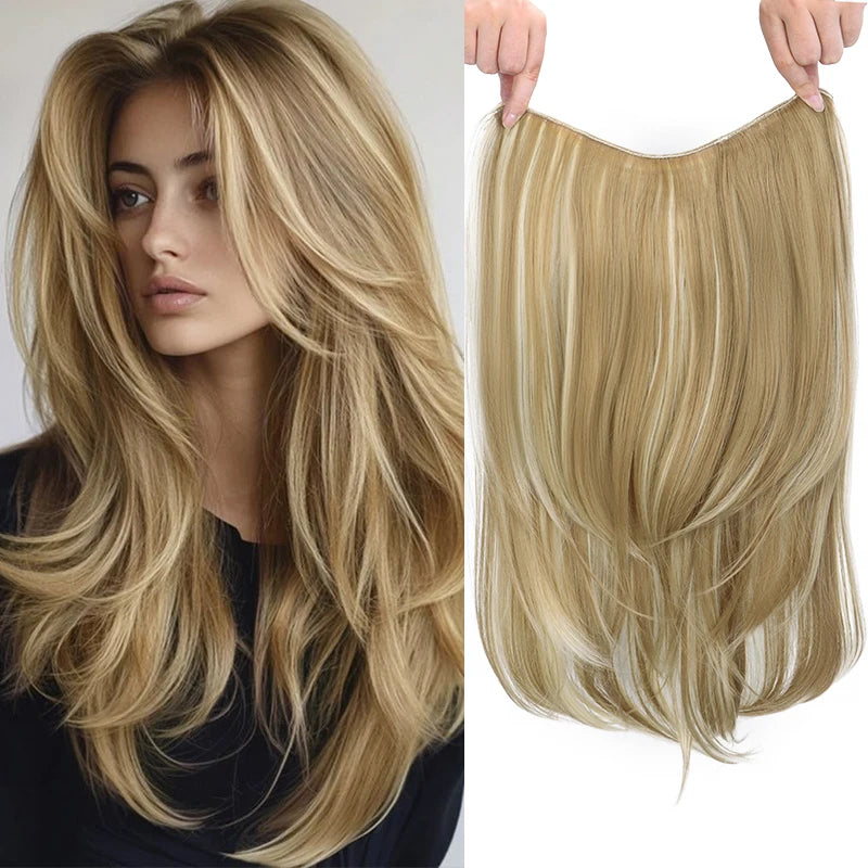 22 Inch Seamless U-Shape Curly Hair Extensions