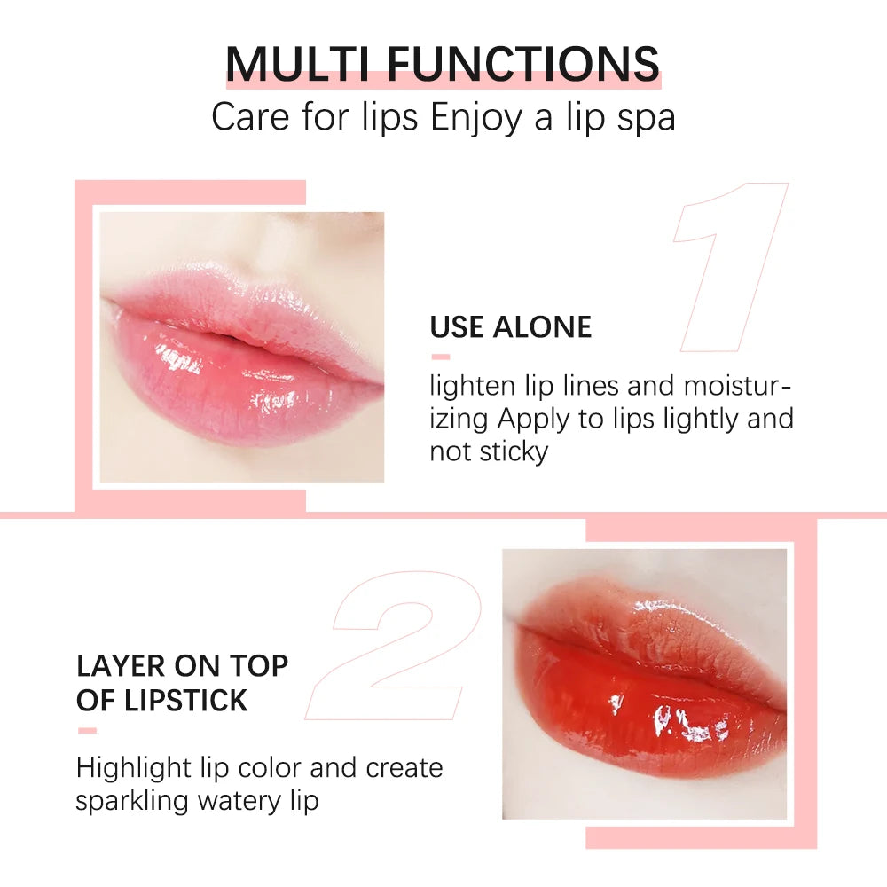 Crystal Jelly Moisturizing Lip Oil for Hydrated and Plump Looking Lips