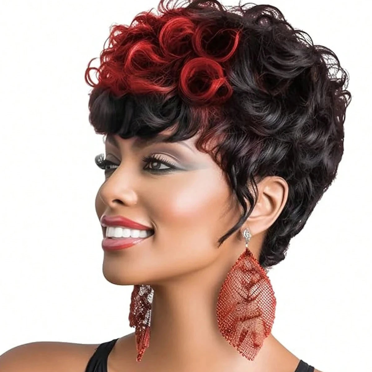 Short Curly Pixie Cut Wig for Daily Wear