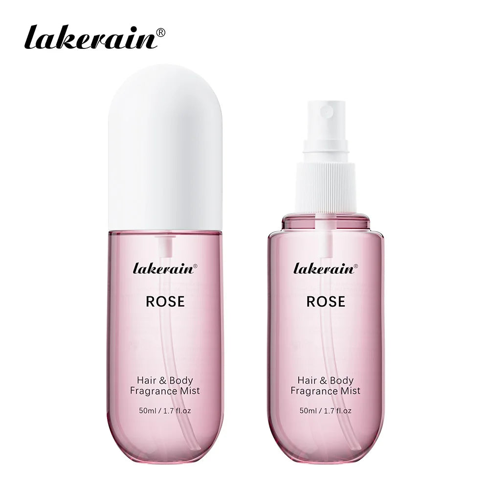 Long Lasting Vanilla and Rose Scented Hair and Body Fragrance Mist