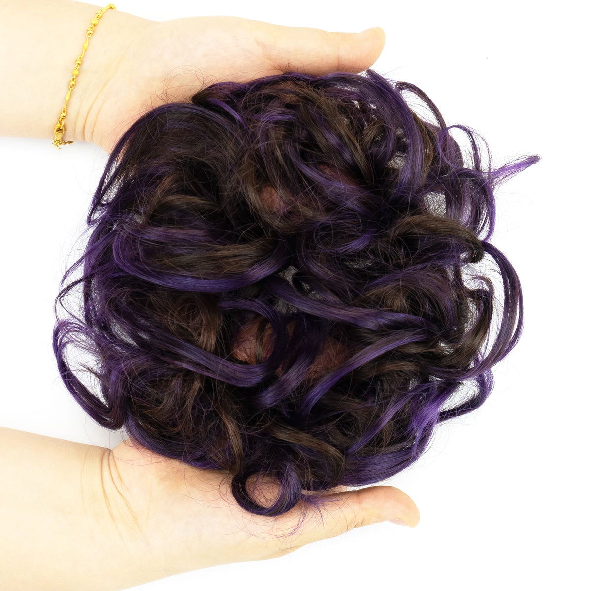 Messy Curly Hair Bun Scrunchie for Instant Volume and Elegant Updos