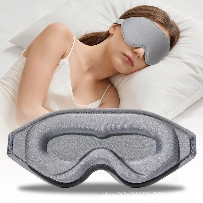3D Memory Foam Contoured Sleep Mask for Total Light Blockout and Comfort - 15