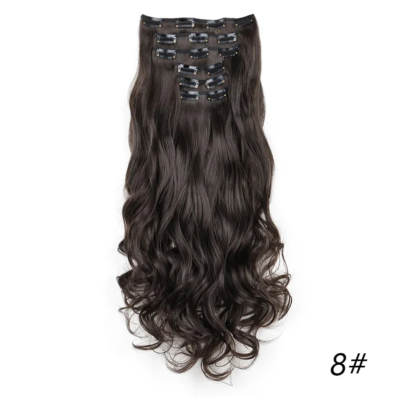 Long Curly Clip-In Hair Extensions for Instant Volume and Length