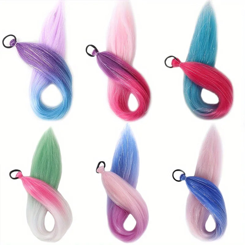 26 Inch Shiny Ombre Braiding Hair Extensions for Girls