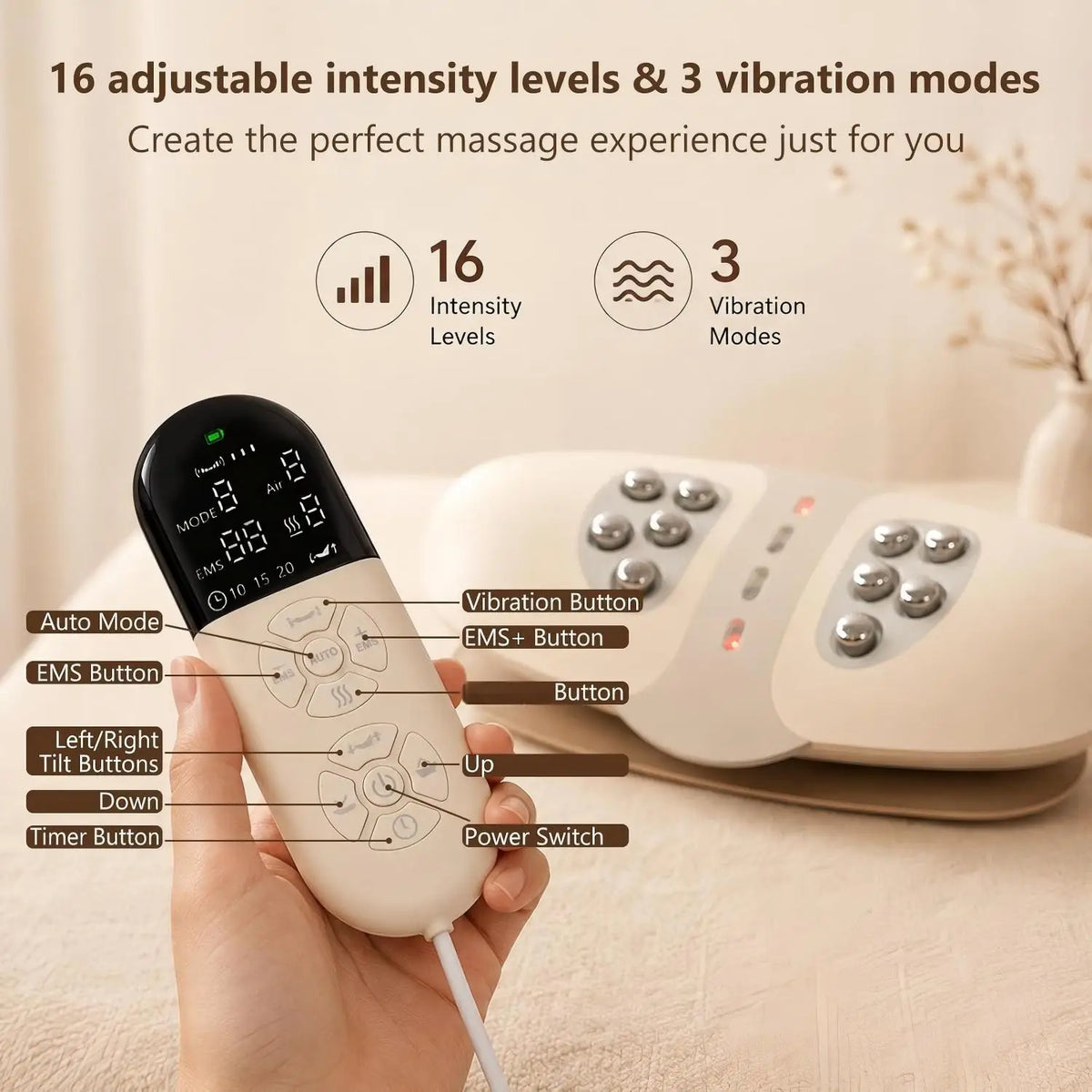 Electric Lumbar Traction Massager for Lower Back Pain and Spine Relief