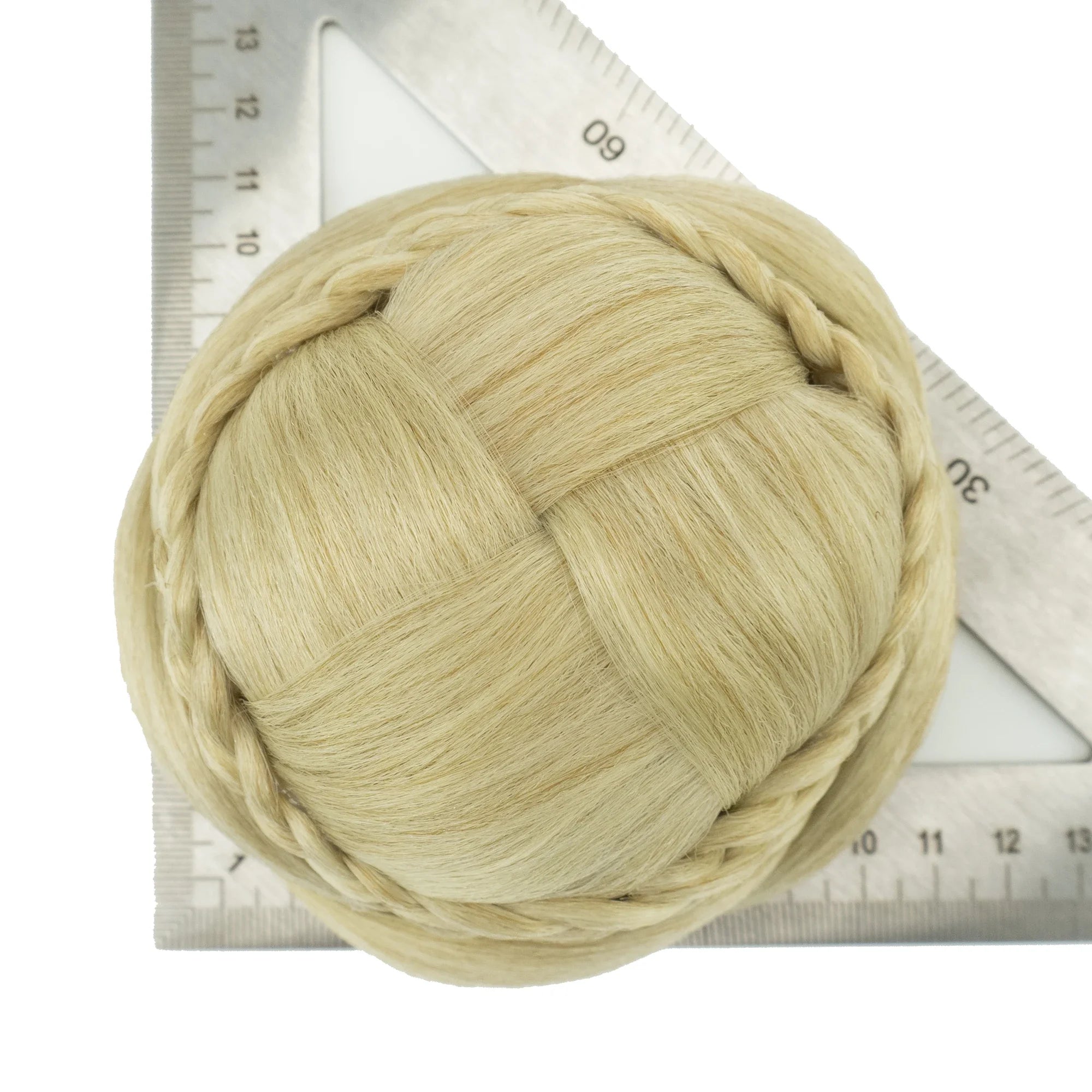 Handmade Braided Chignon Hair Bun Extension for Elegant Updos - 4
