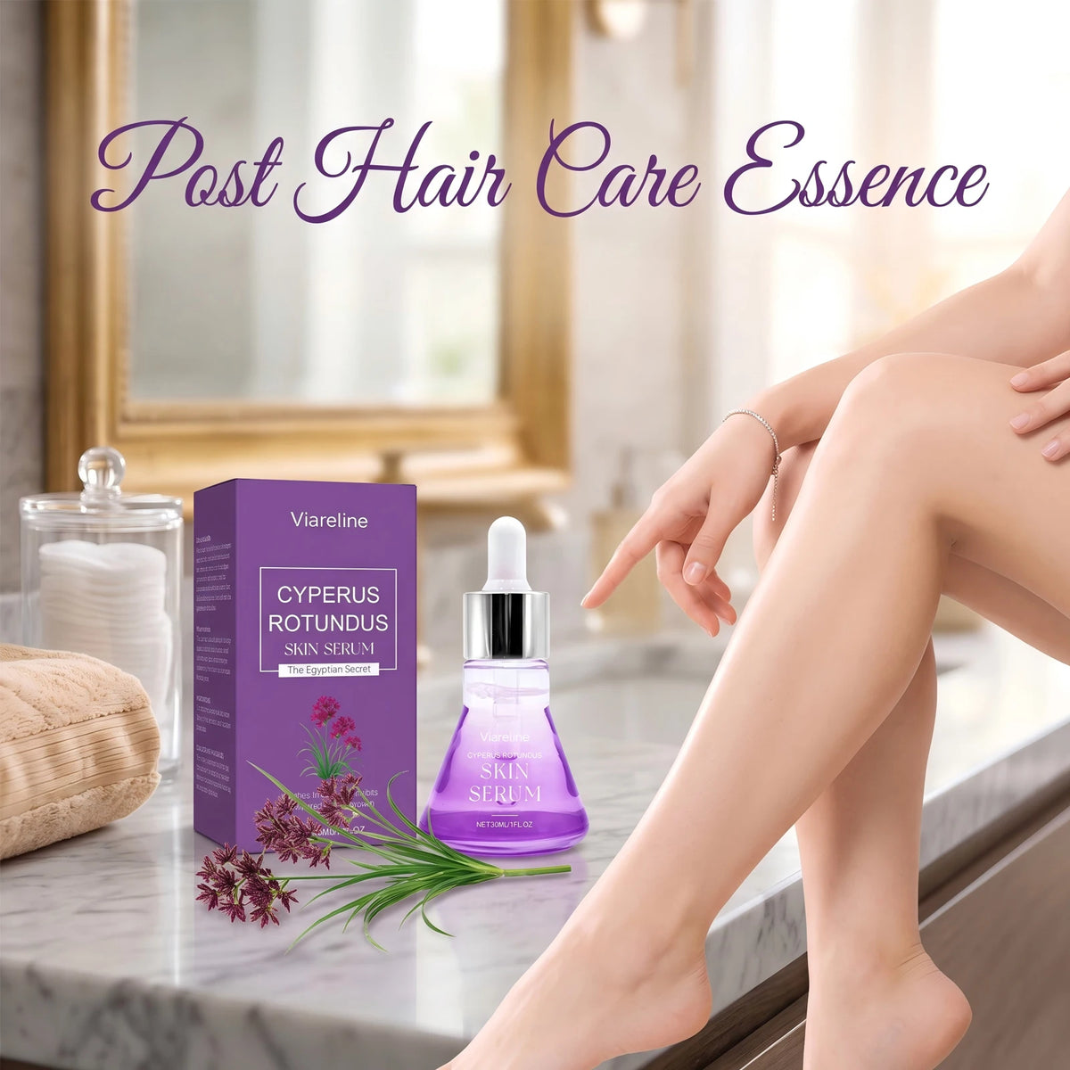 Hair Growth Inhibitor Serum for Smooth Skin After Shaving or Waxing