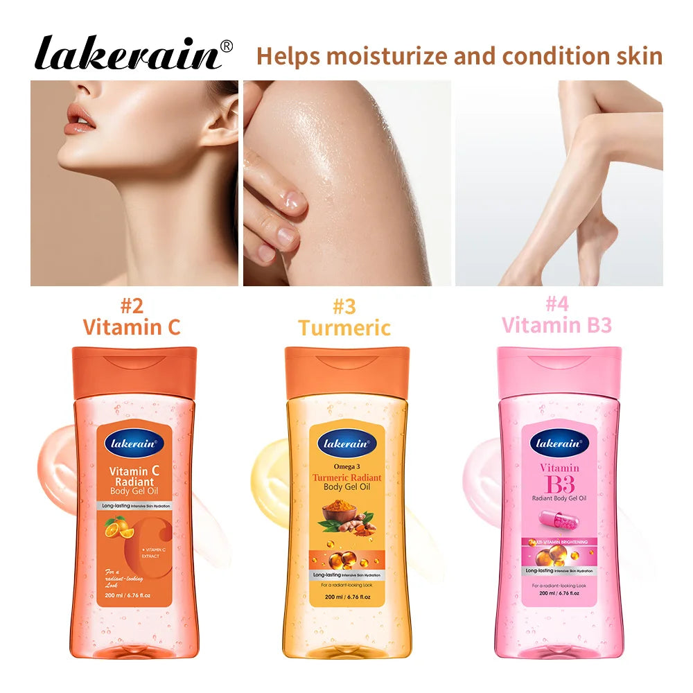 Radiant Nourishing Body Gel Oil for Soft Glowing Skin
