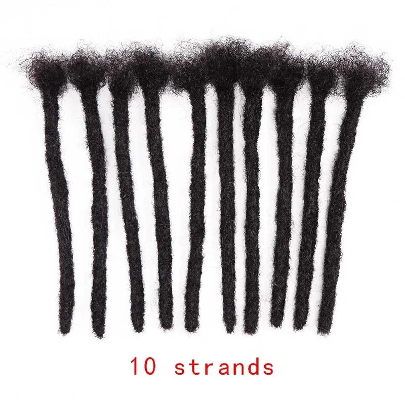 8-Inch Handmade Synthetic Dreadlock Extensions for Men and Women - 7