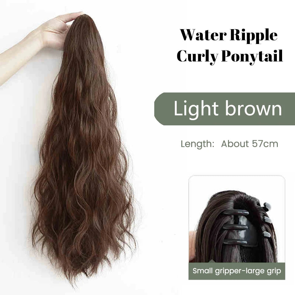 Long Wavy Claw Clip Ponytail Extension - 18