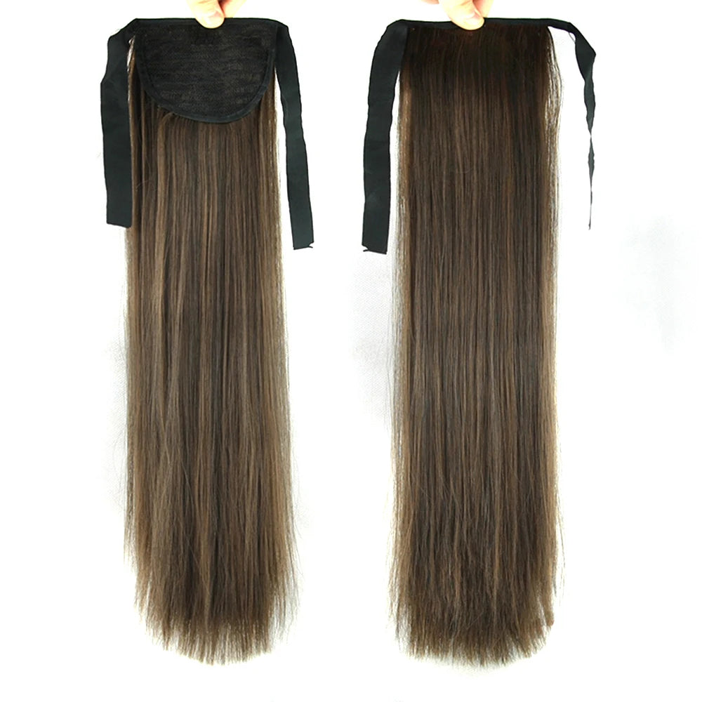 Long Straight Drawstring Ponytail Extension - 13