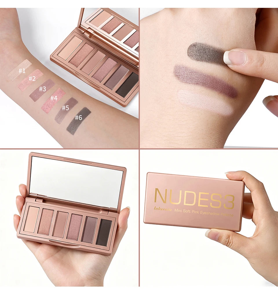 Neutral Matte and Shimmer Eyeshadow Palette for Daily Makeup - 17