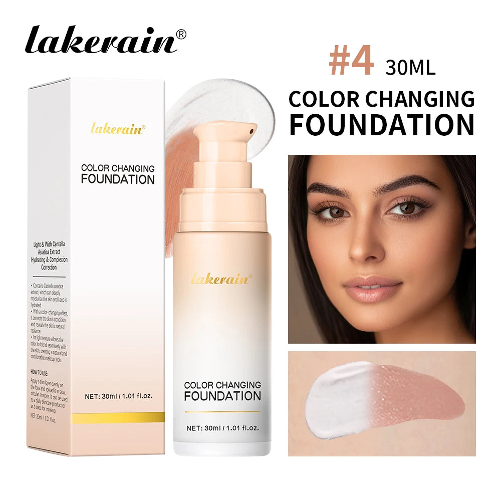 Color Changing Liquid Foundation for Natural Even Skin Tone - 24