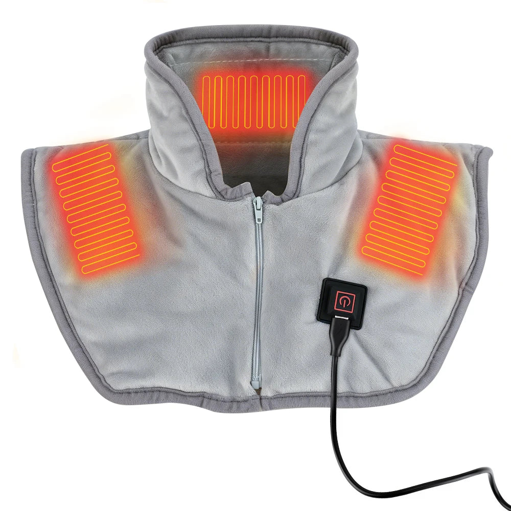 Electric Heated Neck and Shoulder Wrap for Pain Relief and Warmth