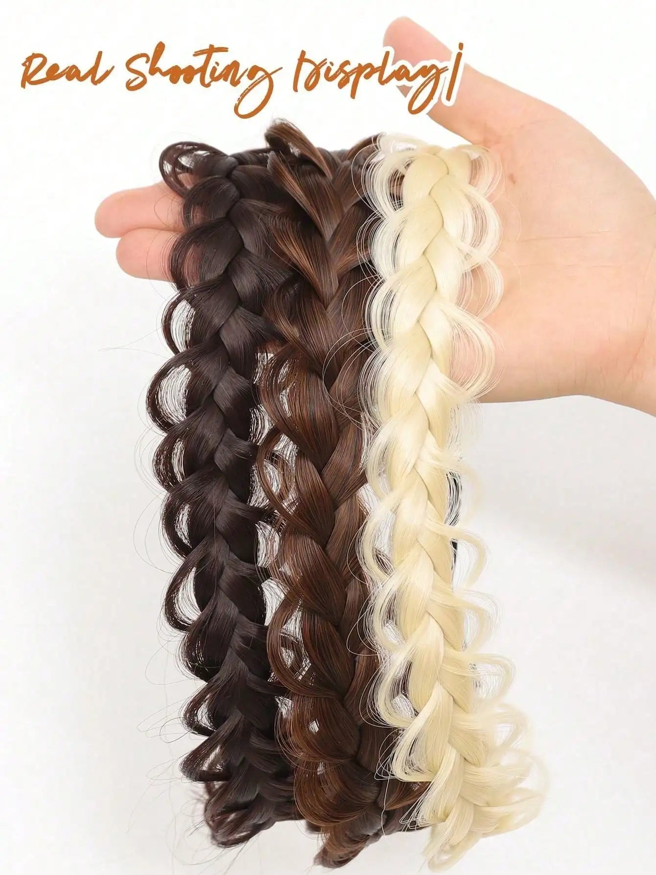 Braided Synthetic Hair Headband for Women and Girls - 10