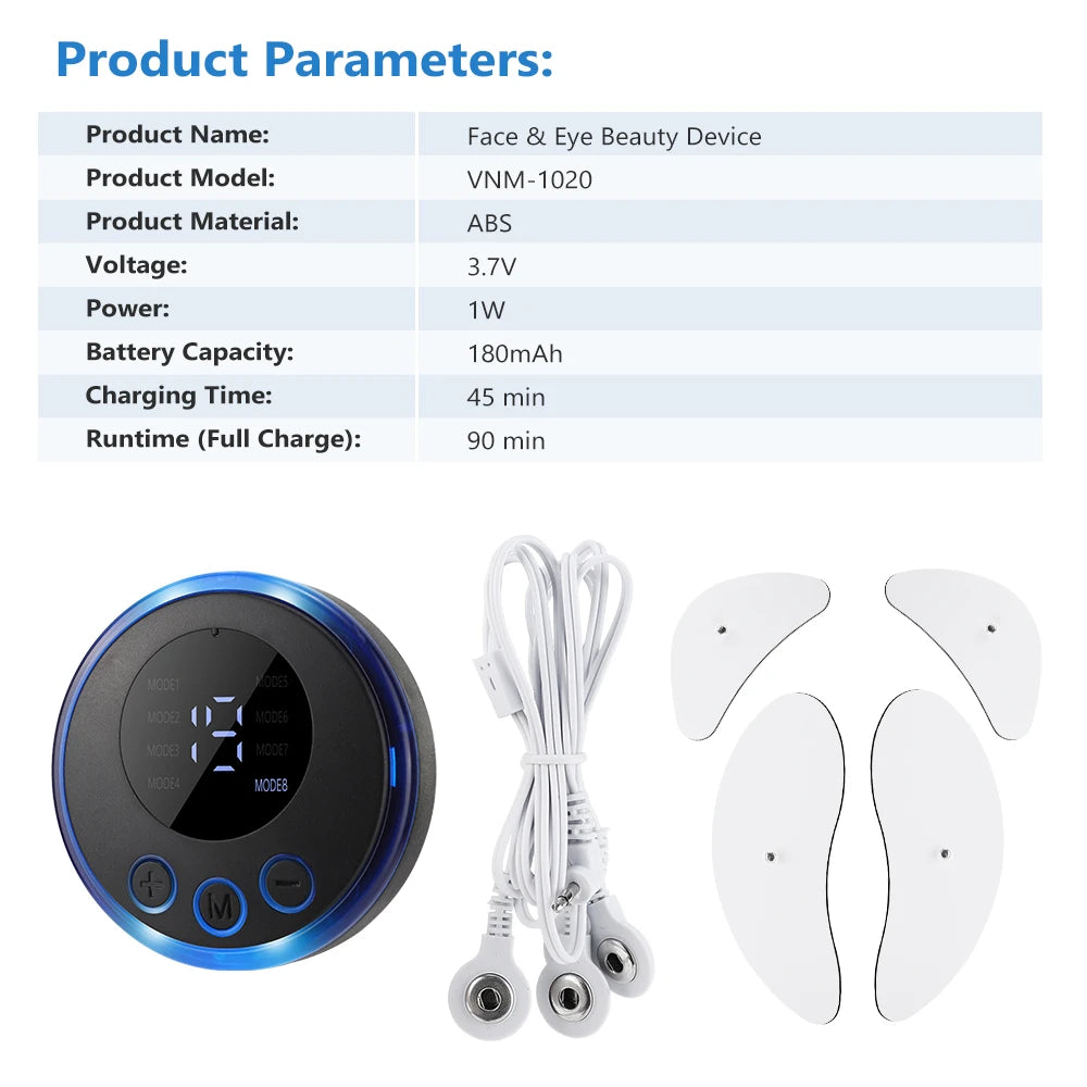Electric EMS Eye and Facial Muscle Stimulator for Lifting and Anti-Aging - 15