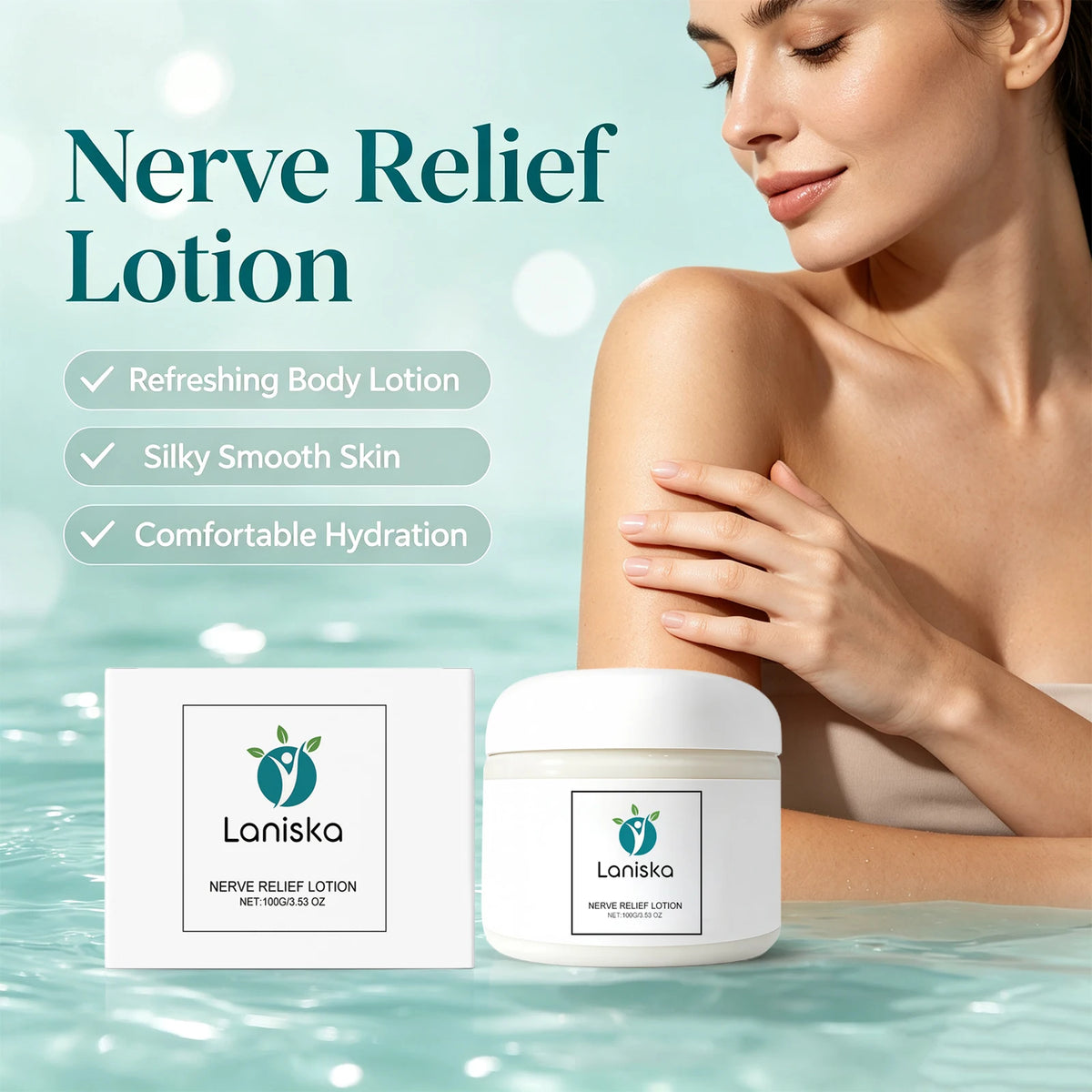Soothing Nerve Relief Lotion for Tired Body Skin and Muscle Discomfort