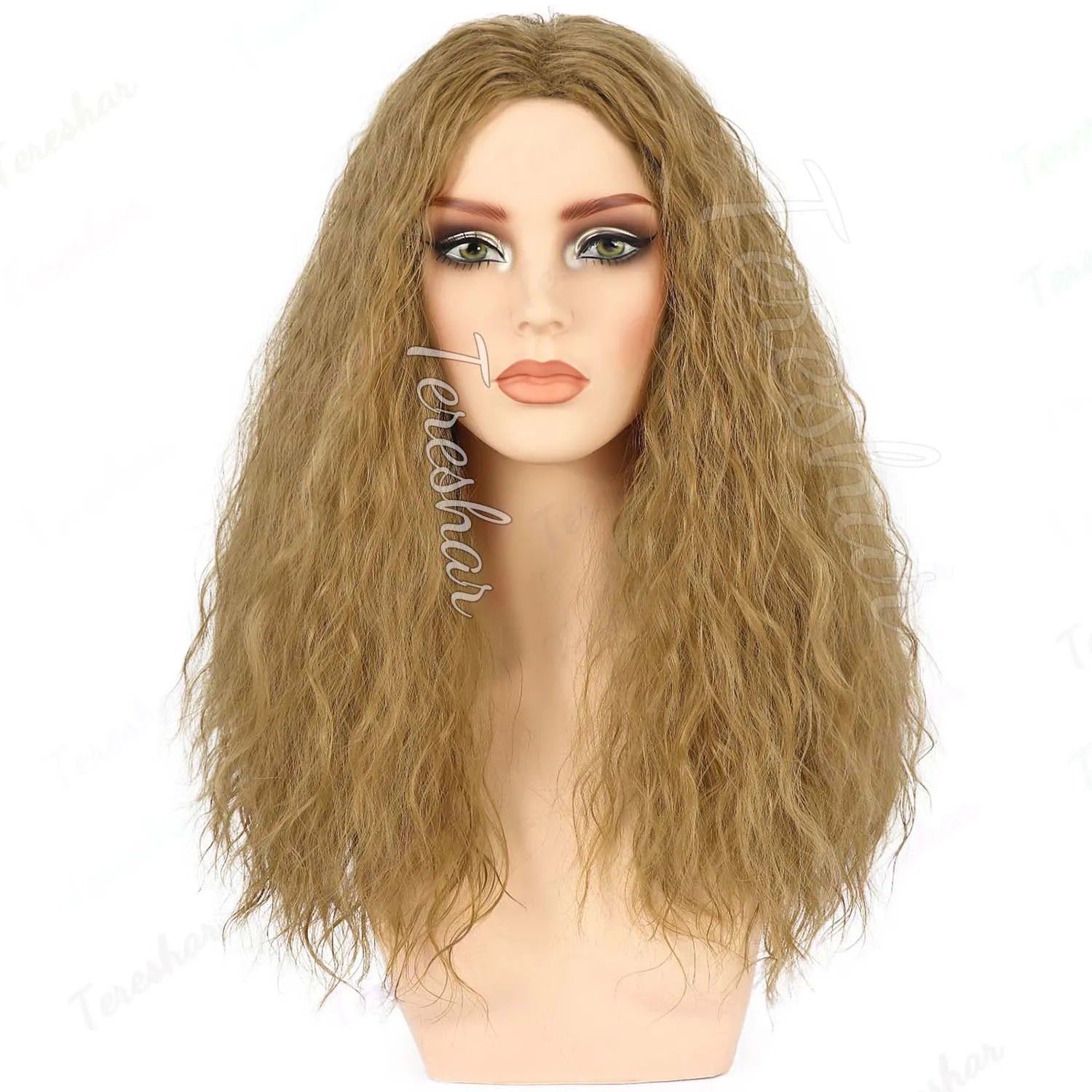 Long Curly Synthetic Witch Wig for Halloween Costume and Cosplay Parties - 15