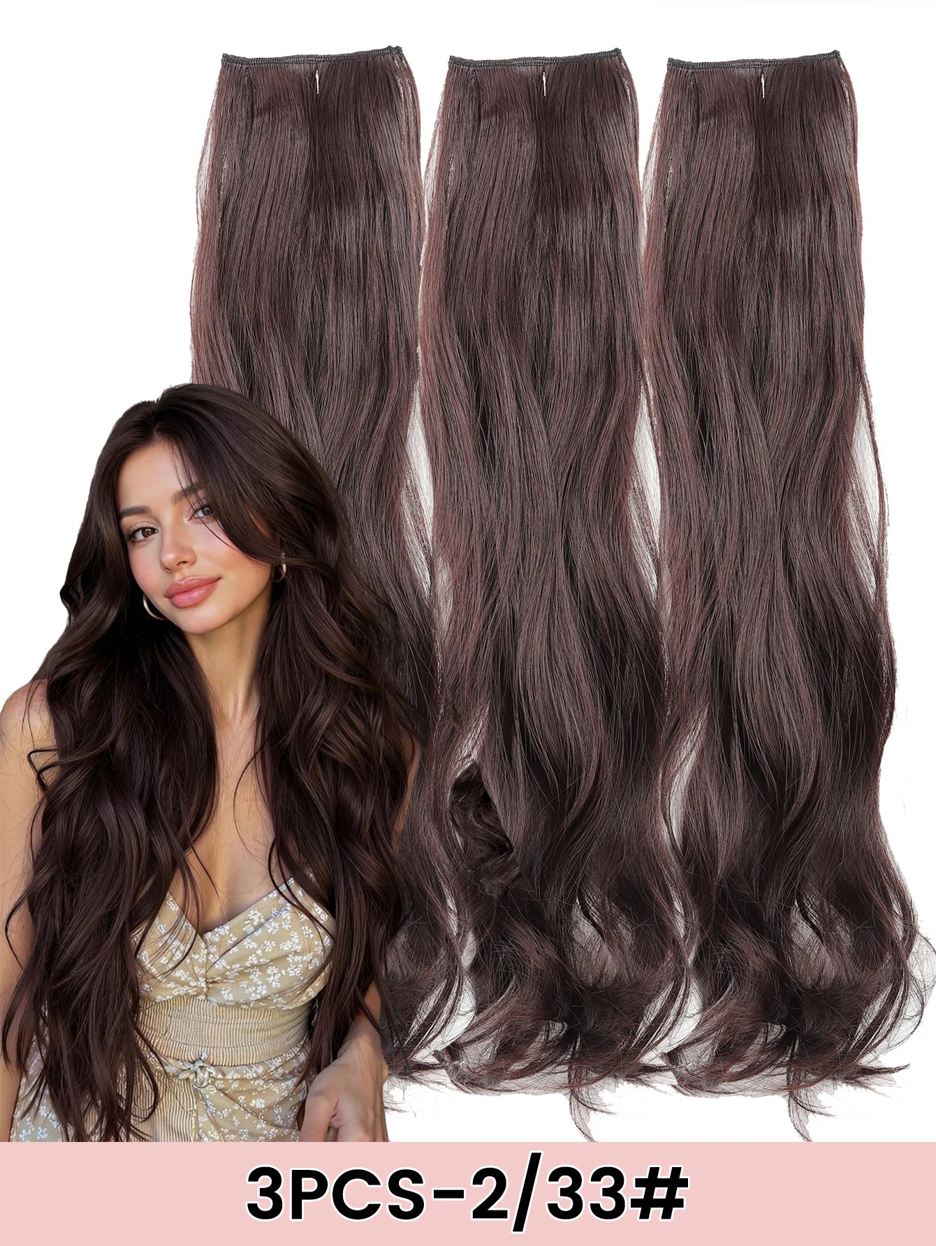 Wavy Clip-In Hair Extensions for Instant Volume and Length - 20