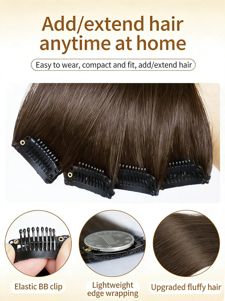 24-Inch Straight Clip-In Hair Highlights for Parties
