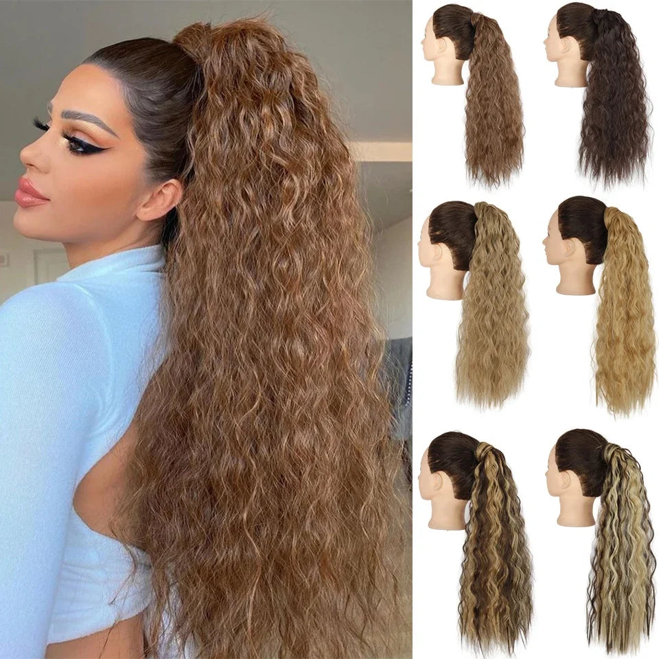 Wavy Wrap-Around Ponytail Extension for Instant Volume