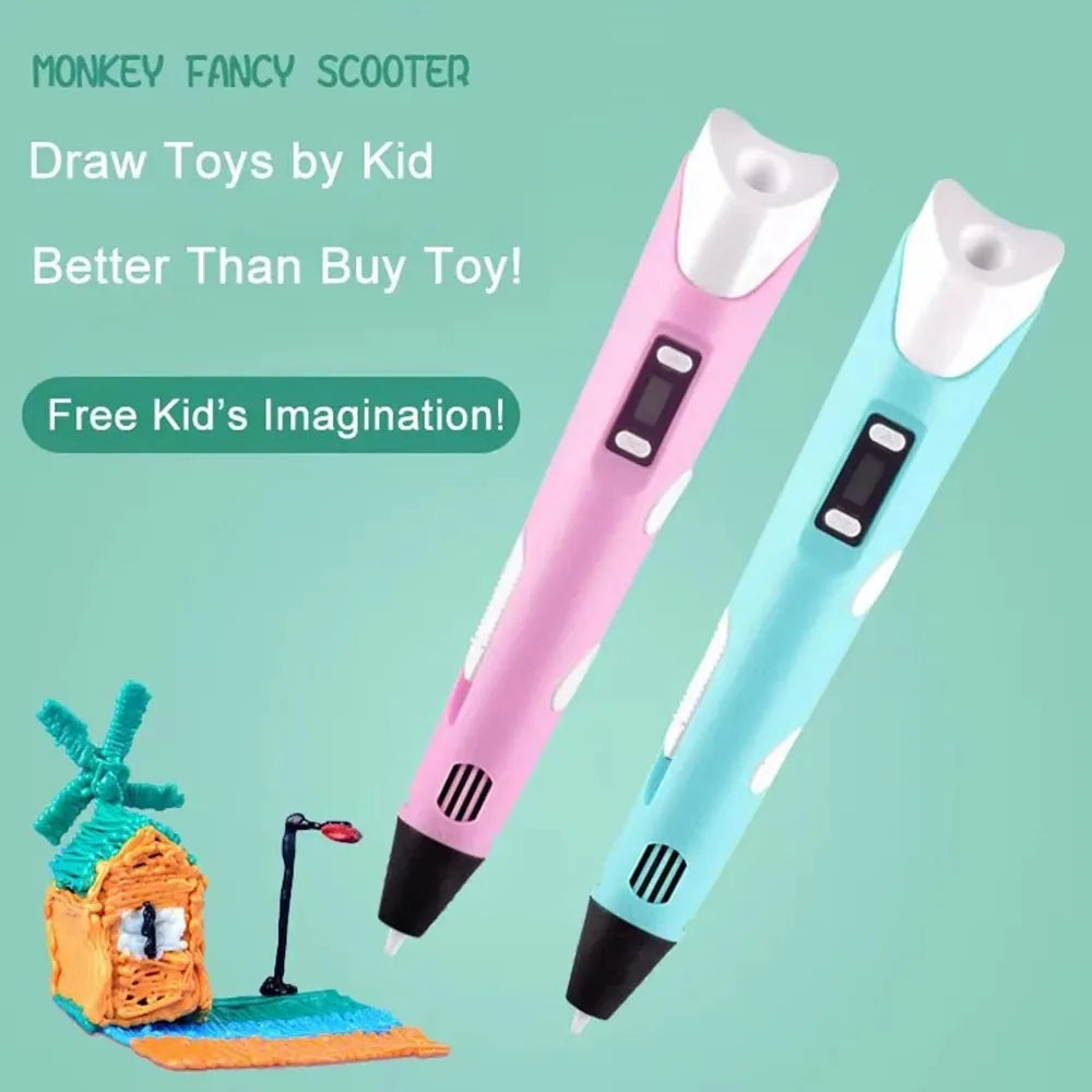3D Printing Pen for Kids DIY Creative Drawing and Artistic Projects - 1