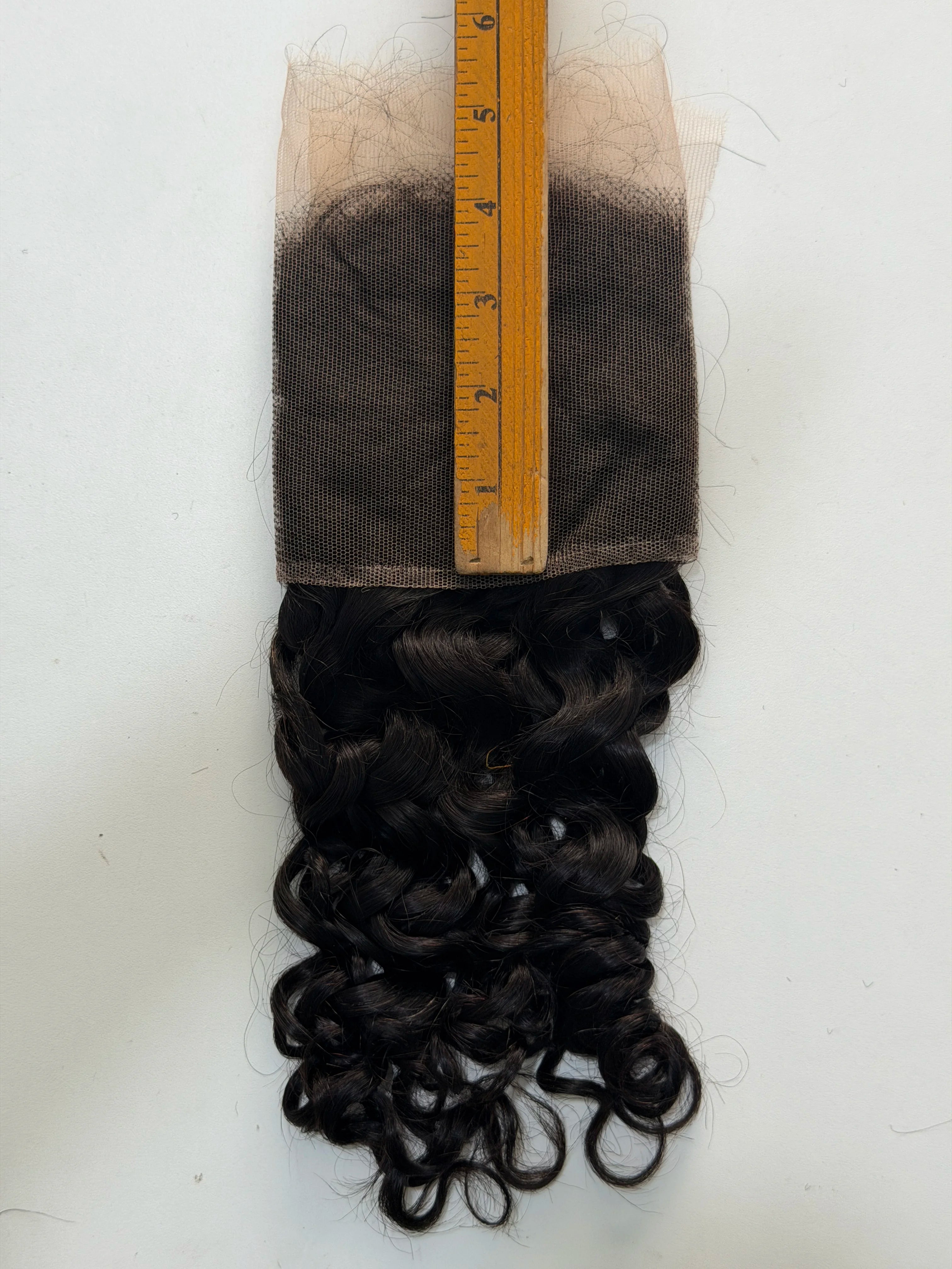 13x4 HD Lace Frontal Kinky Curly Human Hair Closure - 20