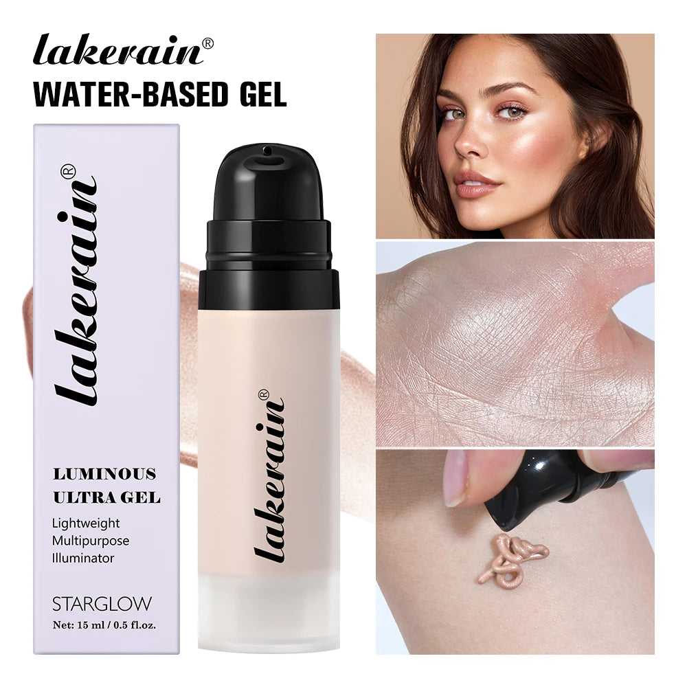 Luminous Water-Based Gel Highlighter for Radiant Dewy Skin