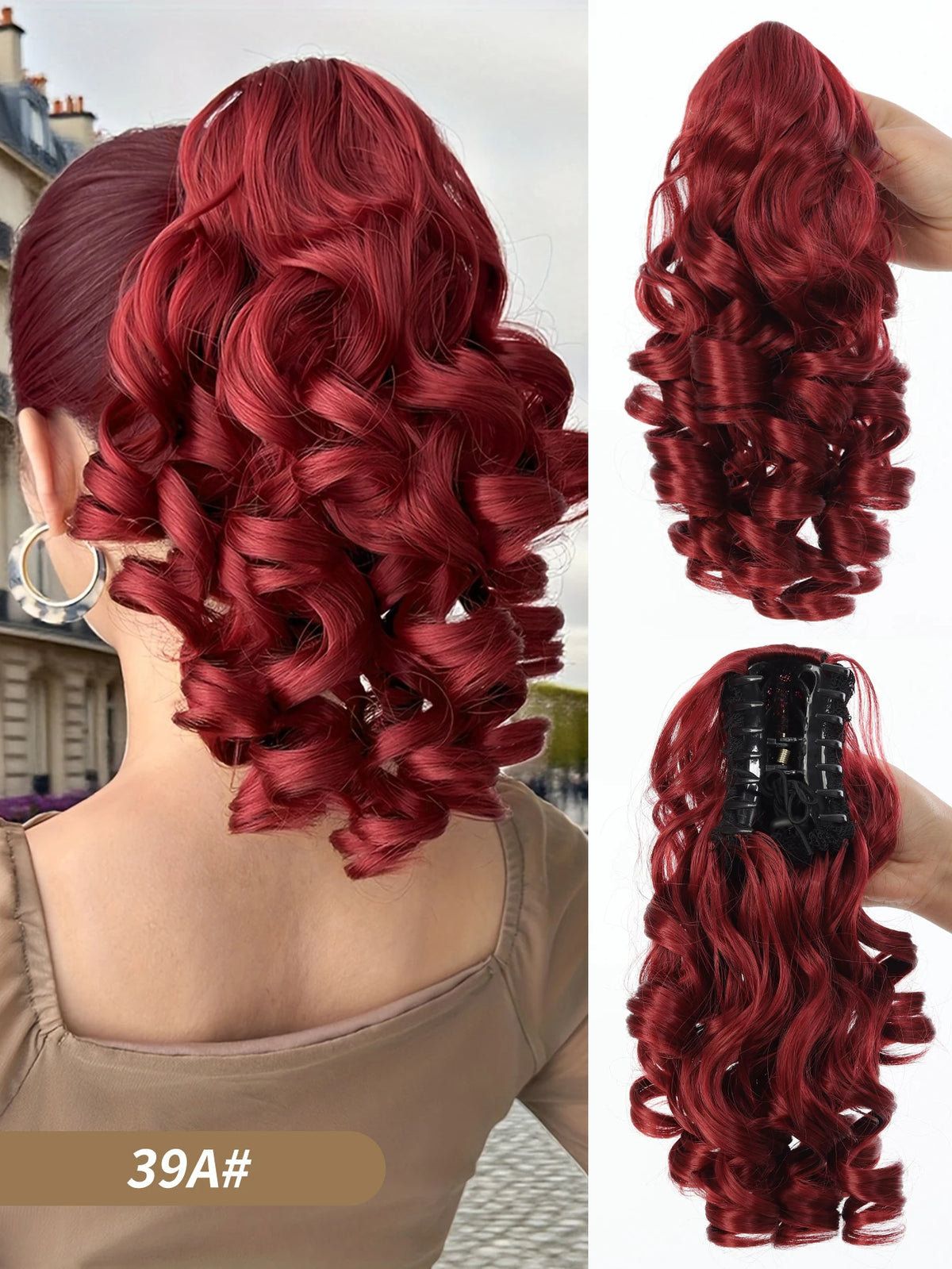 12-Inch Curly Claw Clip Ponytail Extension