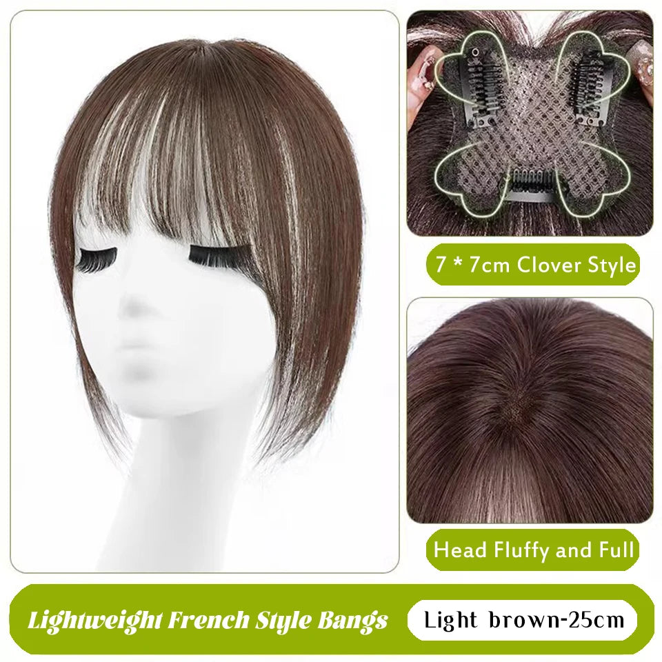 Clip-In Middle Part Fringe Hair Extension for Instant Volume - 34