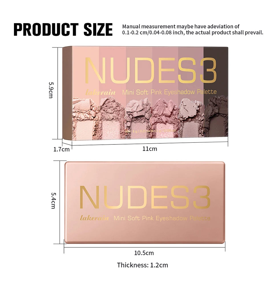 Neutral Matte and Shimmer Eyeshadow Palette for Daily Makeup - 15