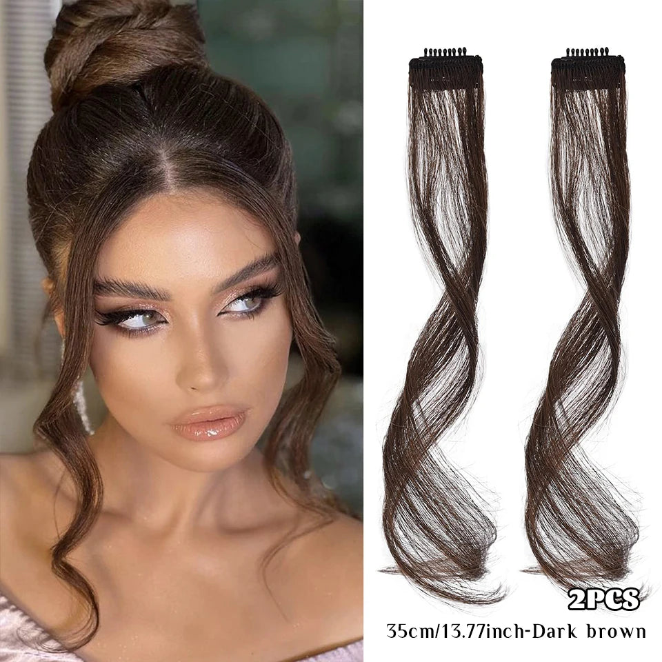 Clip-In Synthetic Hair Side Bangs for Instant Volume