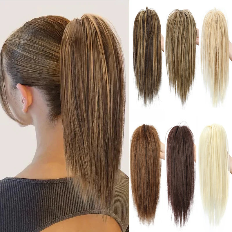 14-Inch Straight Ponytail Hair Extension Clip-In - 1