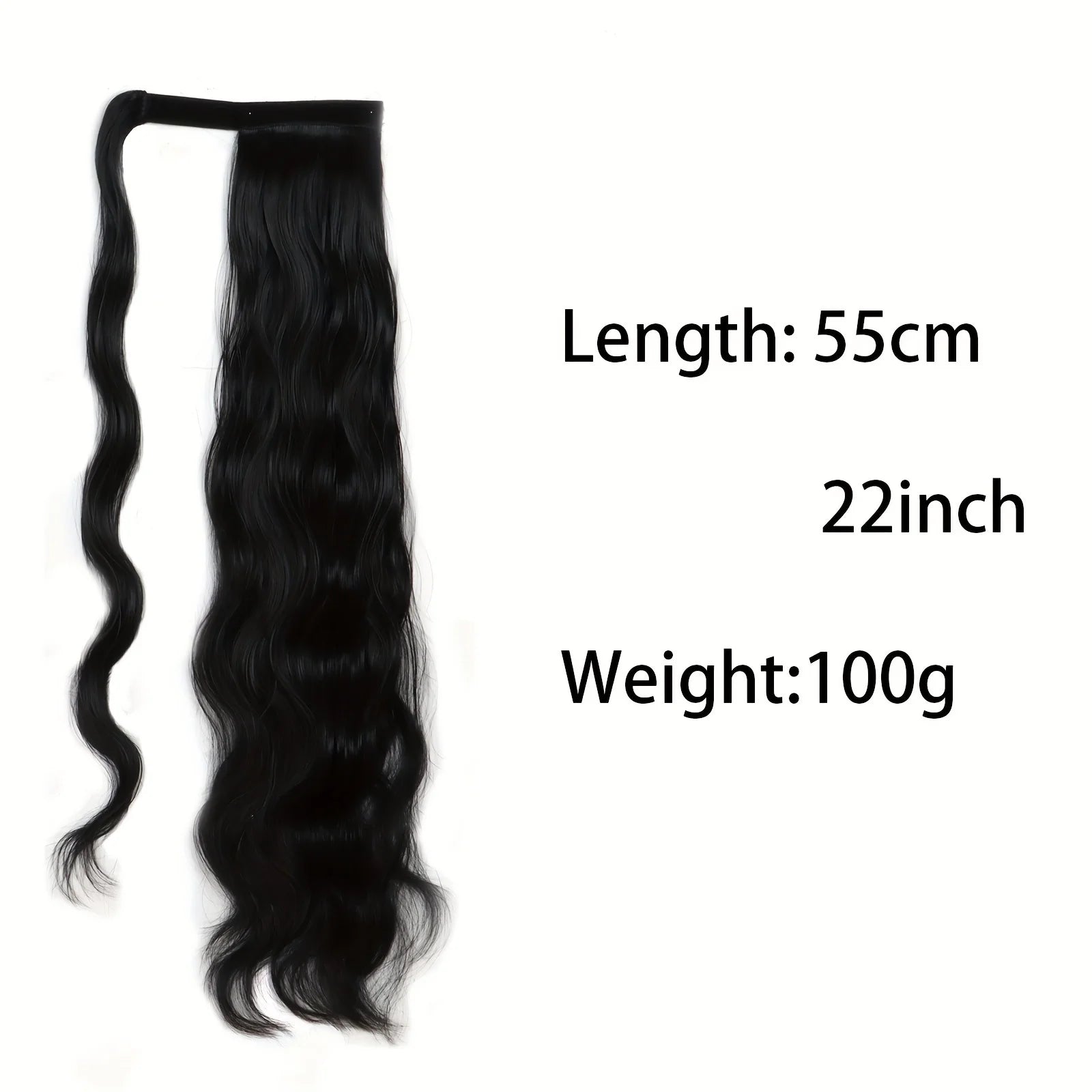 22-Inch Wavy Wrap-Around Ponytail Hair Extension - 4