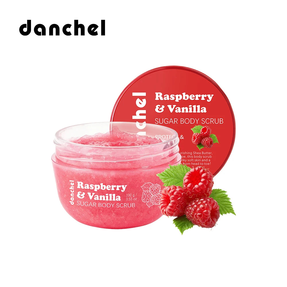 Raspberry and Vanilla Sugar Body Scrub for Smooth Nourished Skin - 19