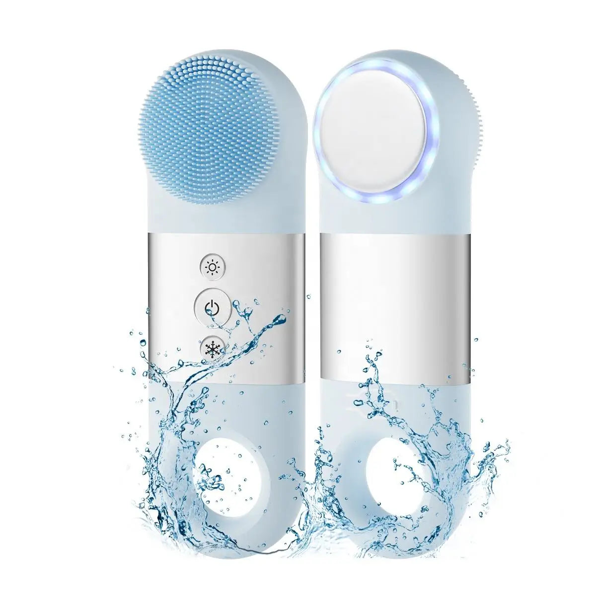 Heated and Cooling Facial Cleansing Brush for Deep Skin Exfoliation - 1